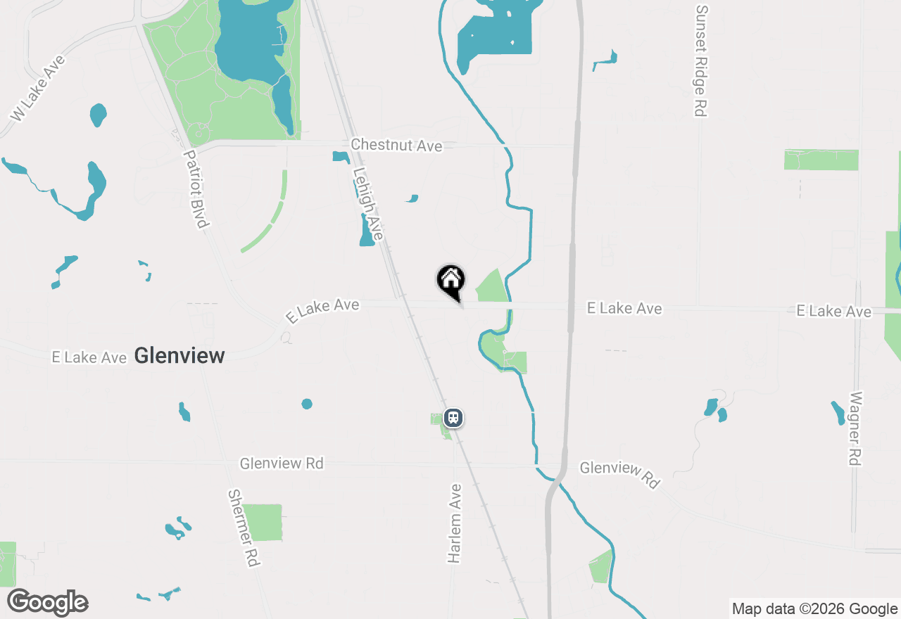 Map of 1349 Tinker Way, Glenview, IL 60025