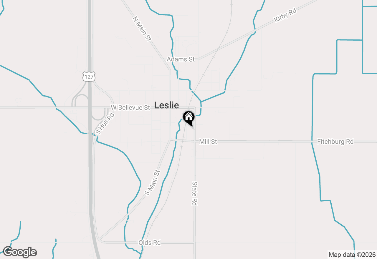 Map of 307 Railroad Street, Leslie, MI 49251