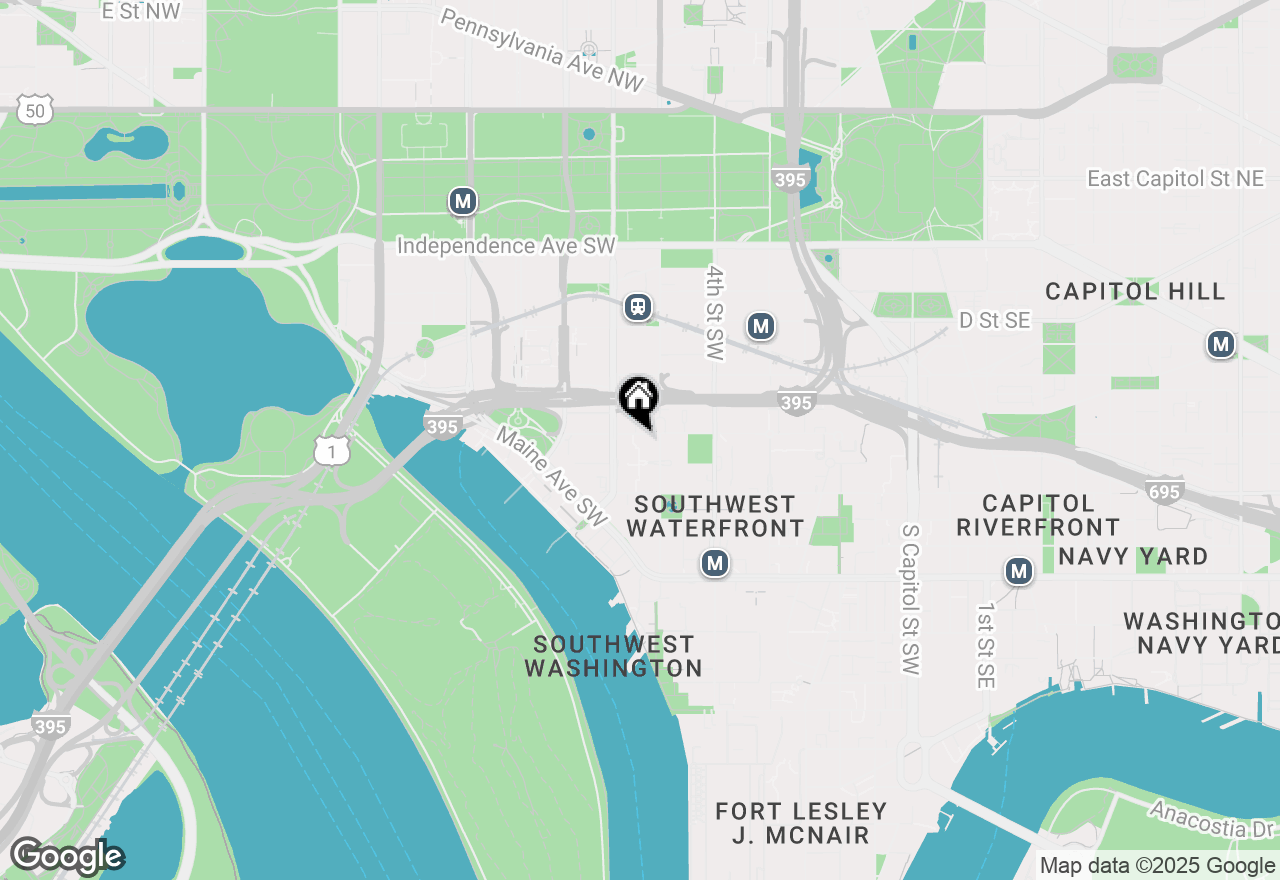 Map of 624 G Street Sw, Washington, DC 20024