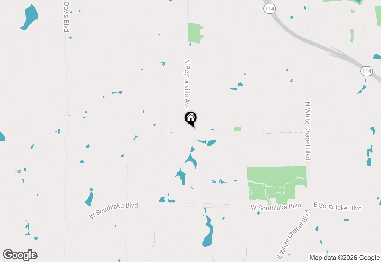 Map of 1115 Travis Court, Southlake, TX 76092