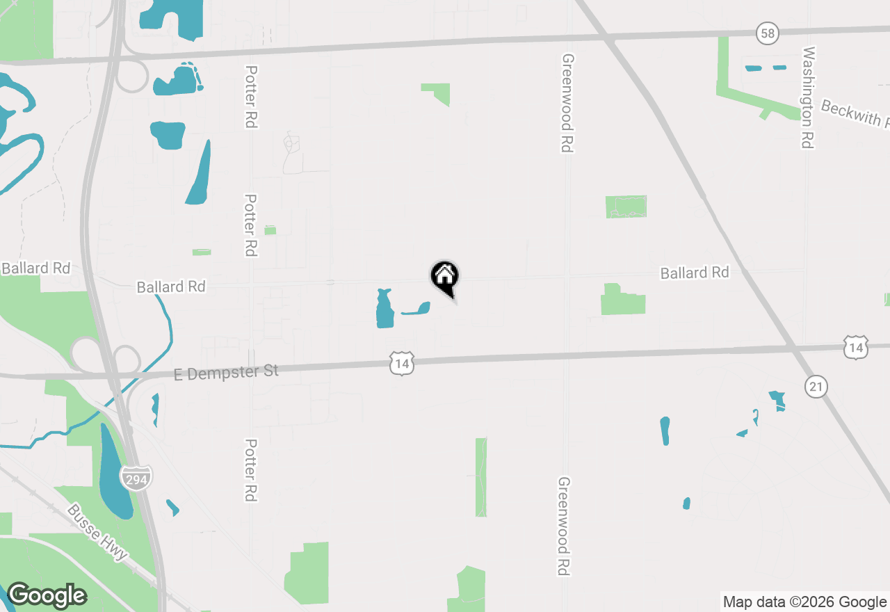 Map of 2000 Parkside Drive #B1, Park Ridge, IL 60068