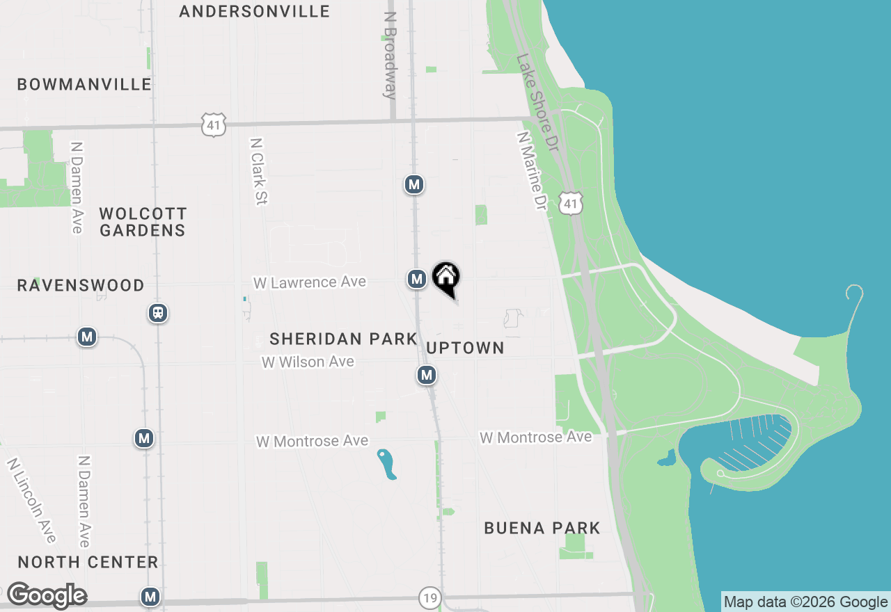 Map of (Address confidential), Chicago, Illinois 60640