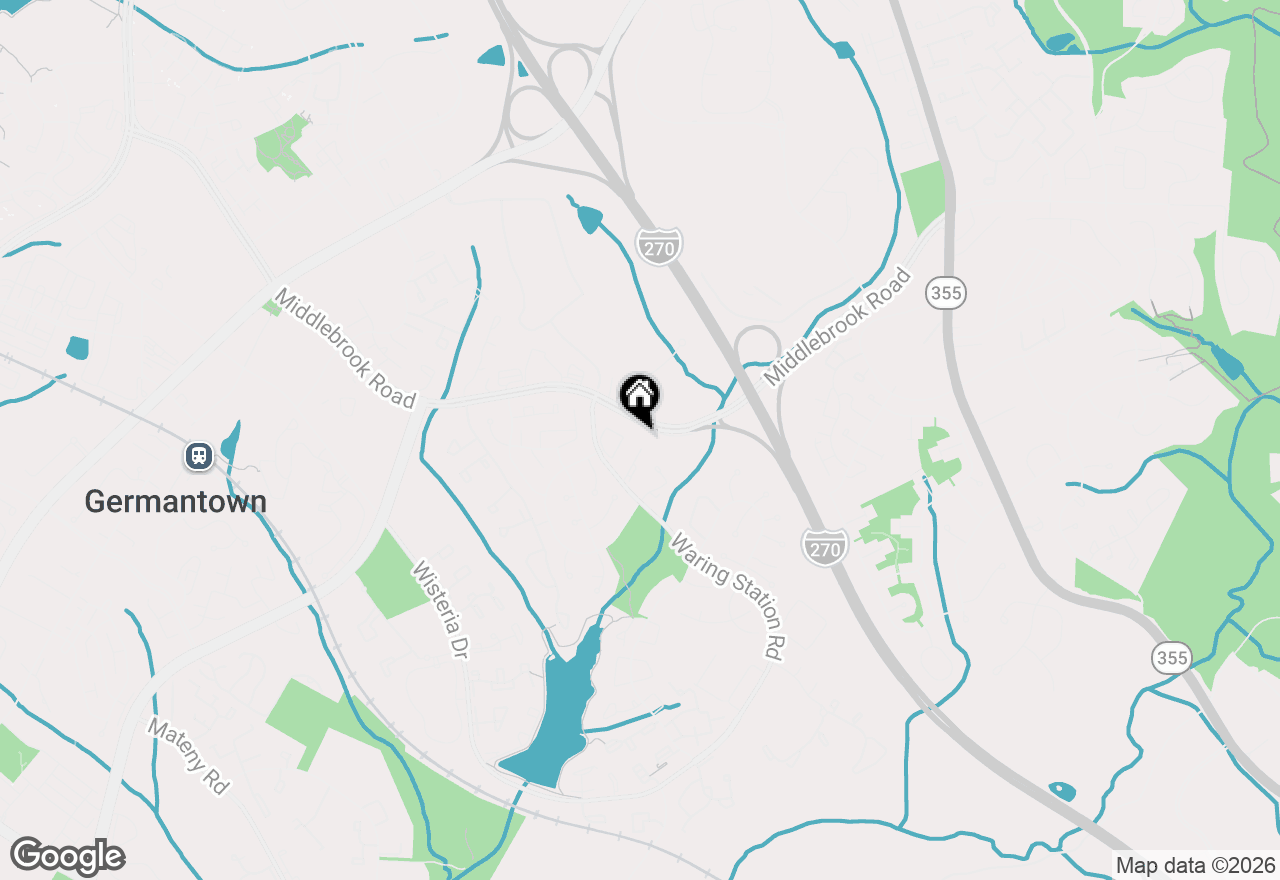 Map of 19340 Churubusco Lane, Germantown, MD 20874