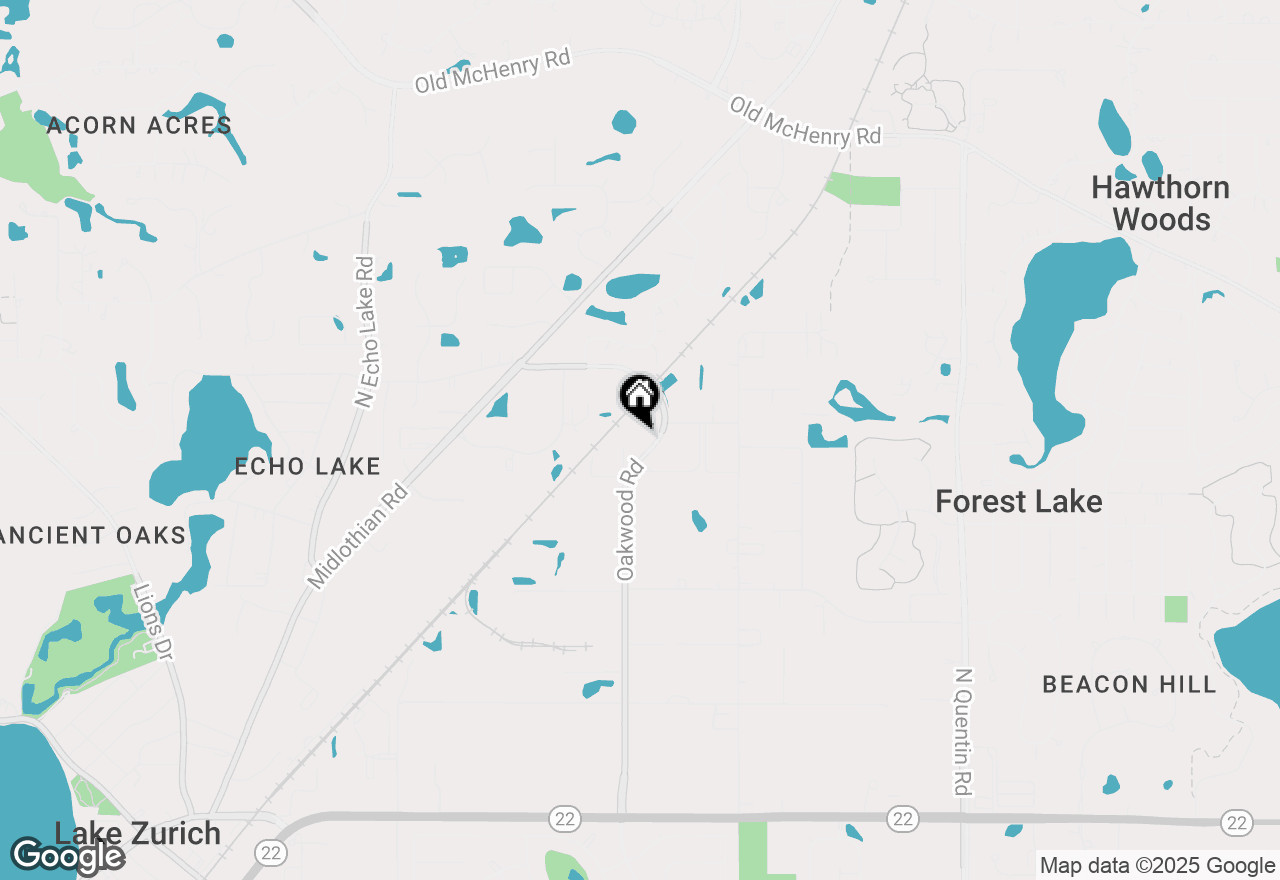 Map of 775 Oakwood Road, Lake Zurich, IL 60047