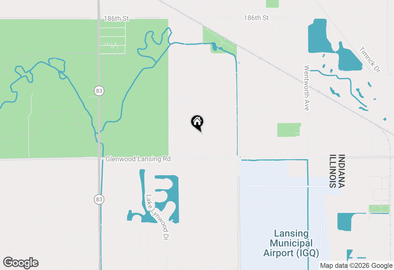 Map of 2936 193rd Street, Lansing, IL 60438