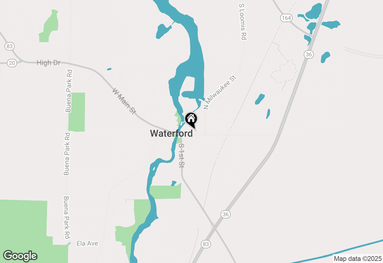 Map of 107 N 2nd St, Waterford, WI 53185