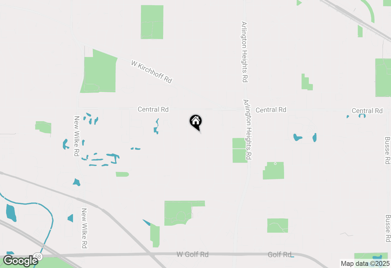 Map of 1114 S Mitchell Avenue, Arlington Heights, IL 60005