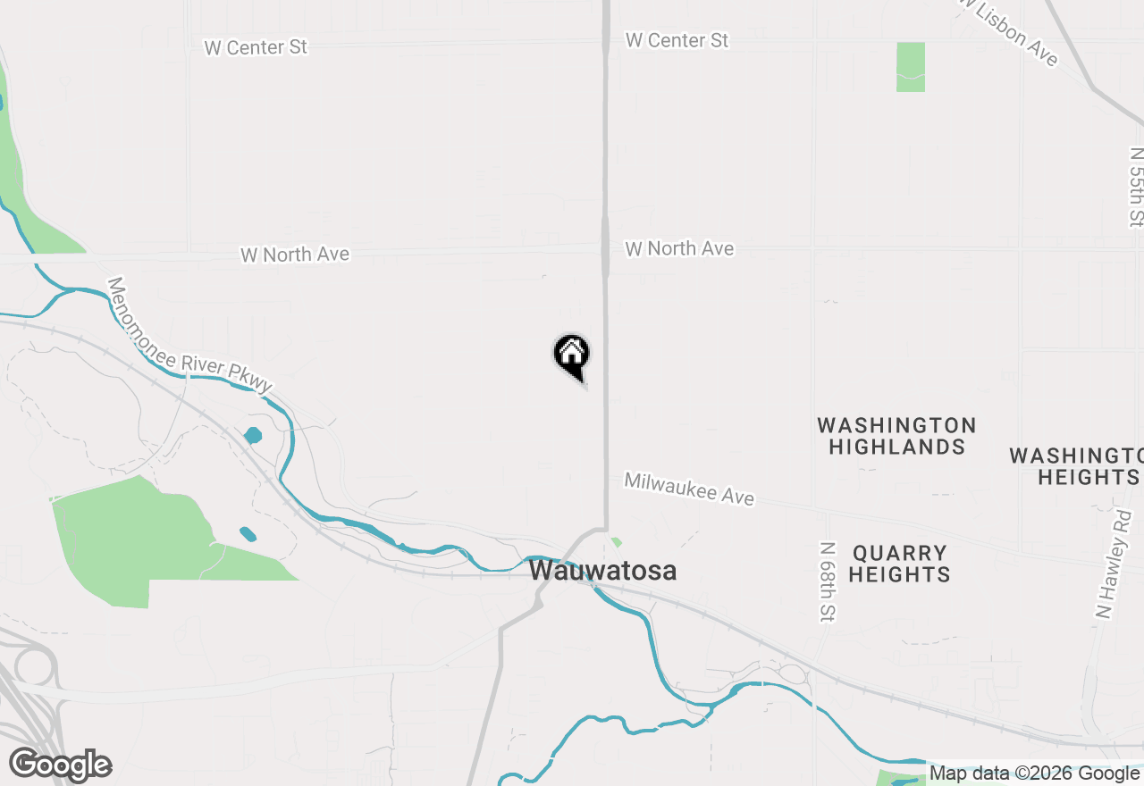 Map of 1921 Underwood Ave, Wauwatosa, WI 53213