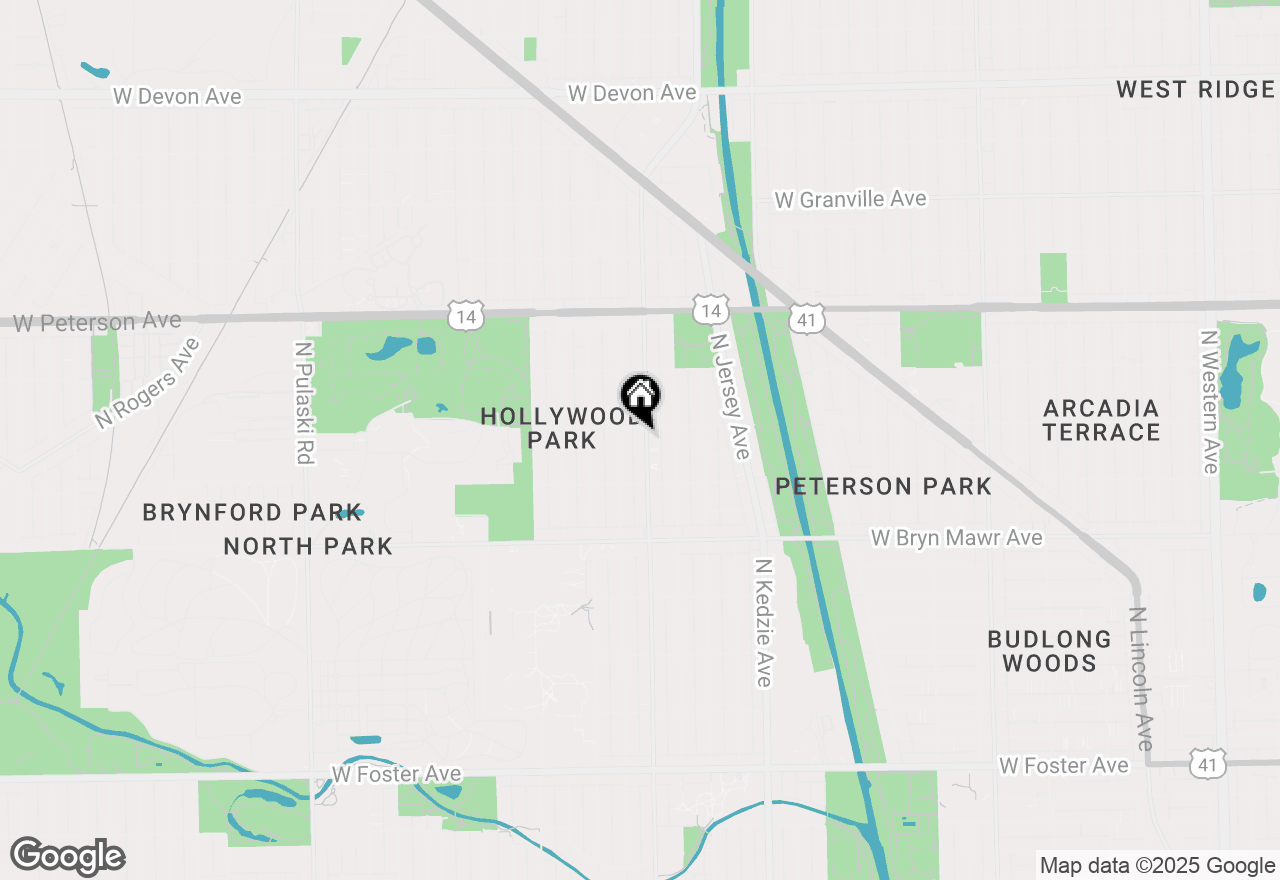 Map of 5746 N Kimball Avenue #2S, Chicago, IL 60659