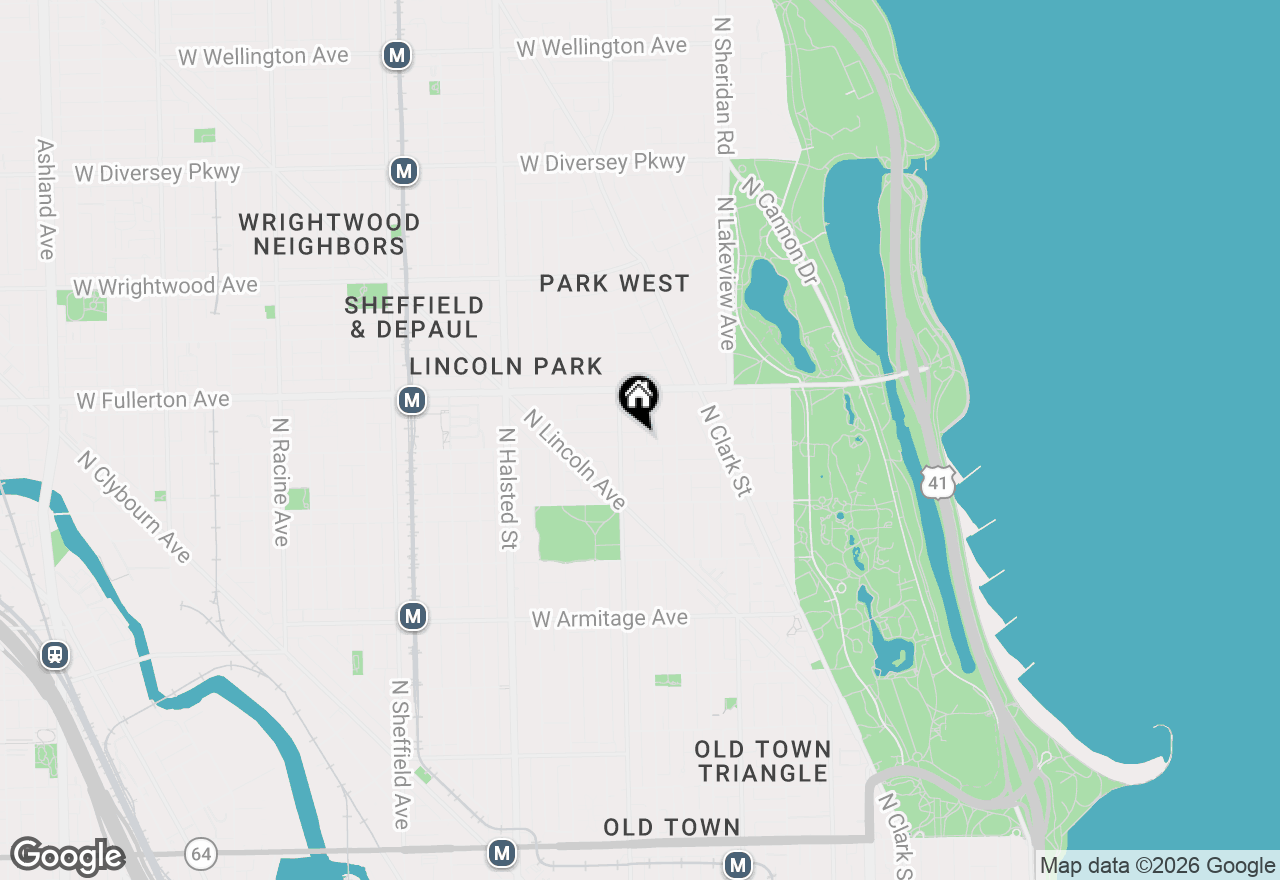 Map of 540 W Belden Avenue #3B, Chicago, IL 60614