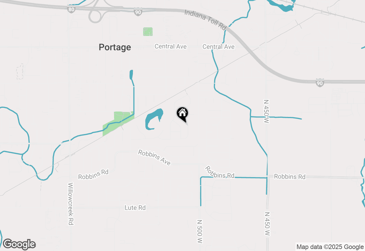 Map of 2943 Wingstem Drive, Portage, IN 46368