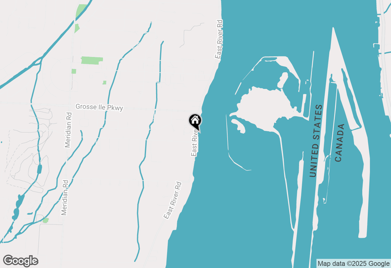 Map of 0 East River, Grosse Ile, MI 48138
