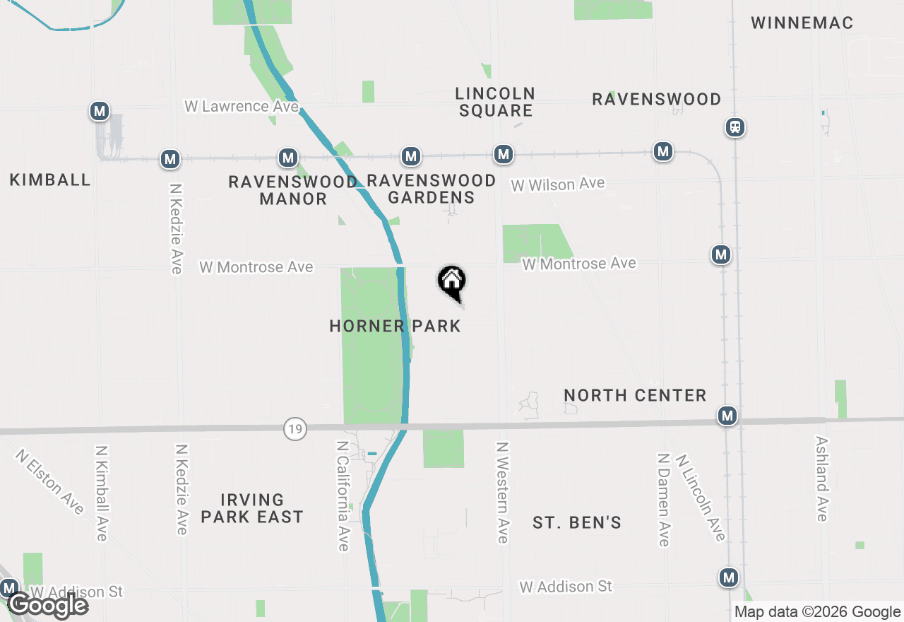 Map of 4255 N Campbell Avenue #1S, Chicago, IL 60618
