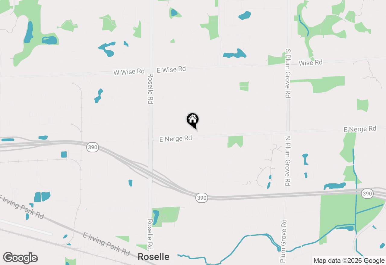 Map of 218 E Nerge Road, Roselle, IL 60172