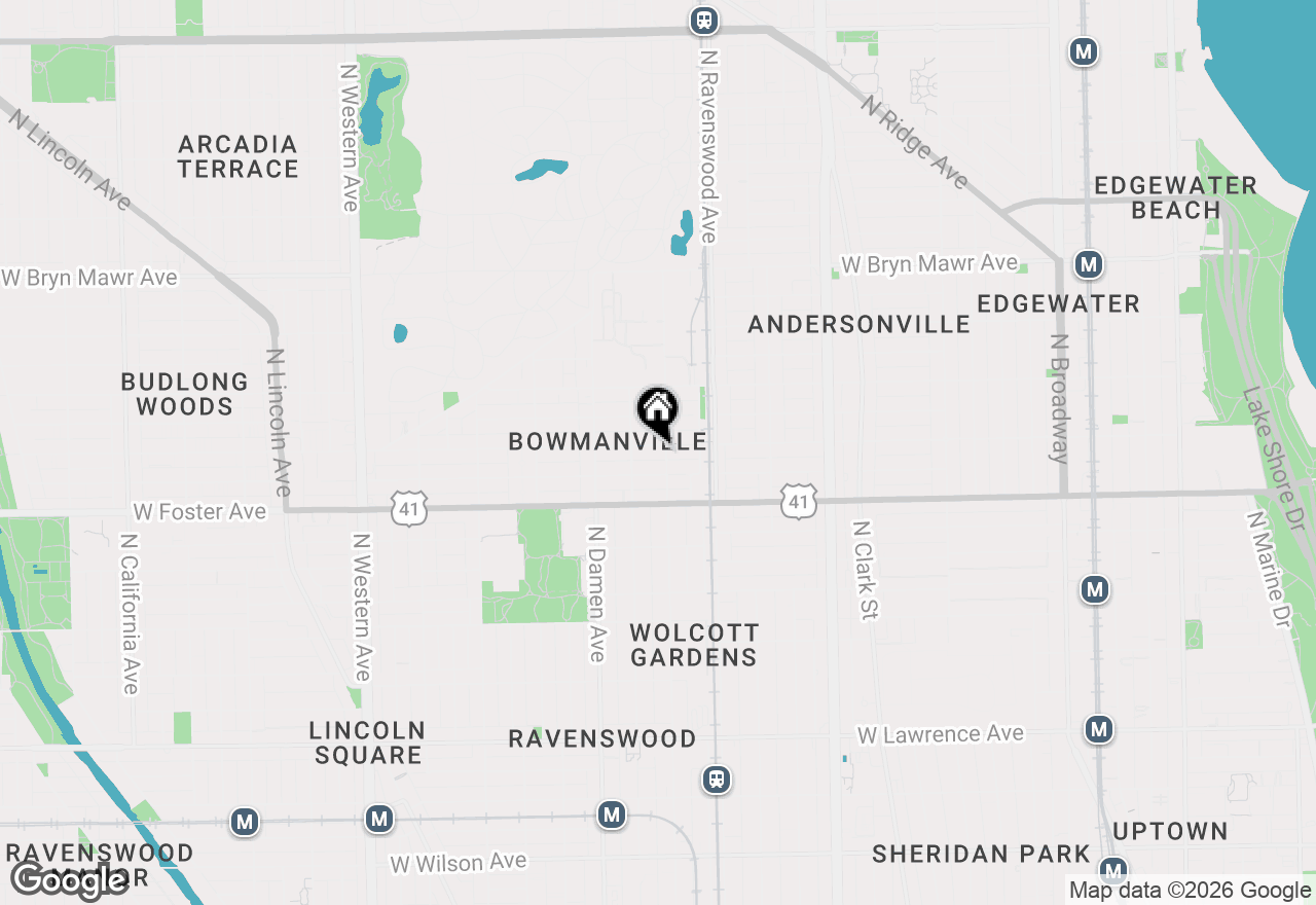 Map of 1907 W Berwyn Avenue, Chicago, IL 60640