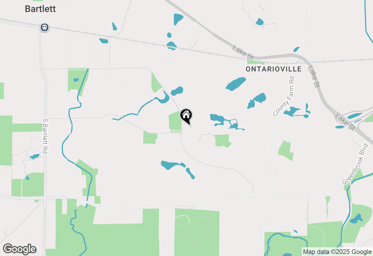 Map of 647 Harbor Terrace, Bartlett, IL 60103