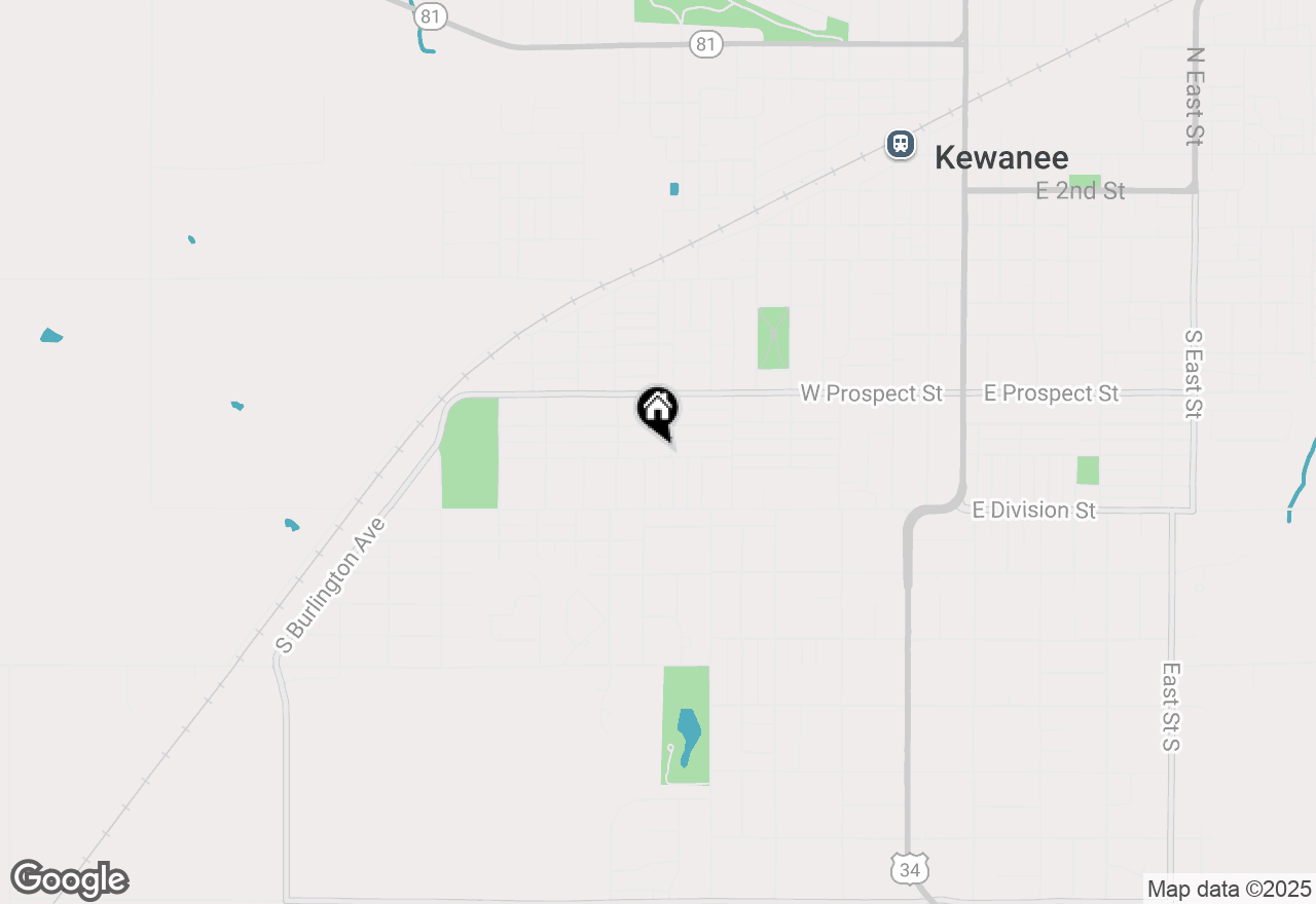 Map of 846 Pine Street, Kewanee, IL 61443