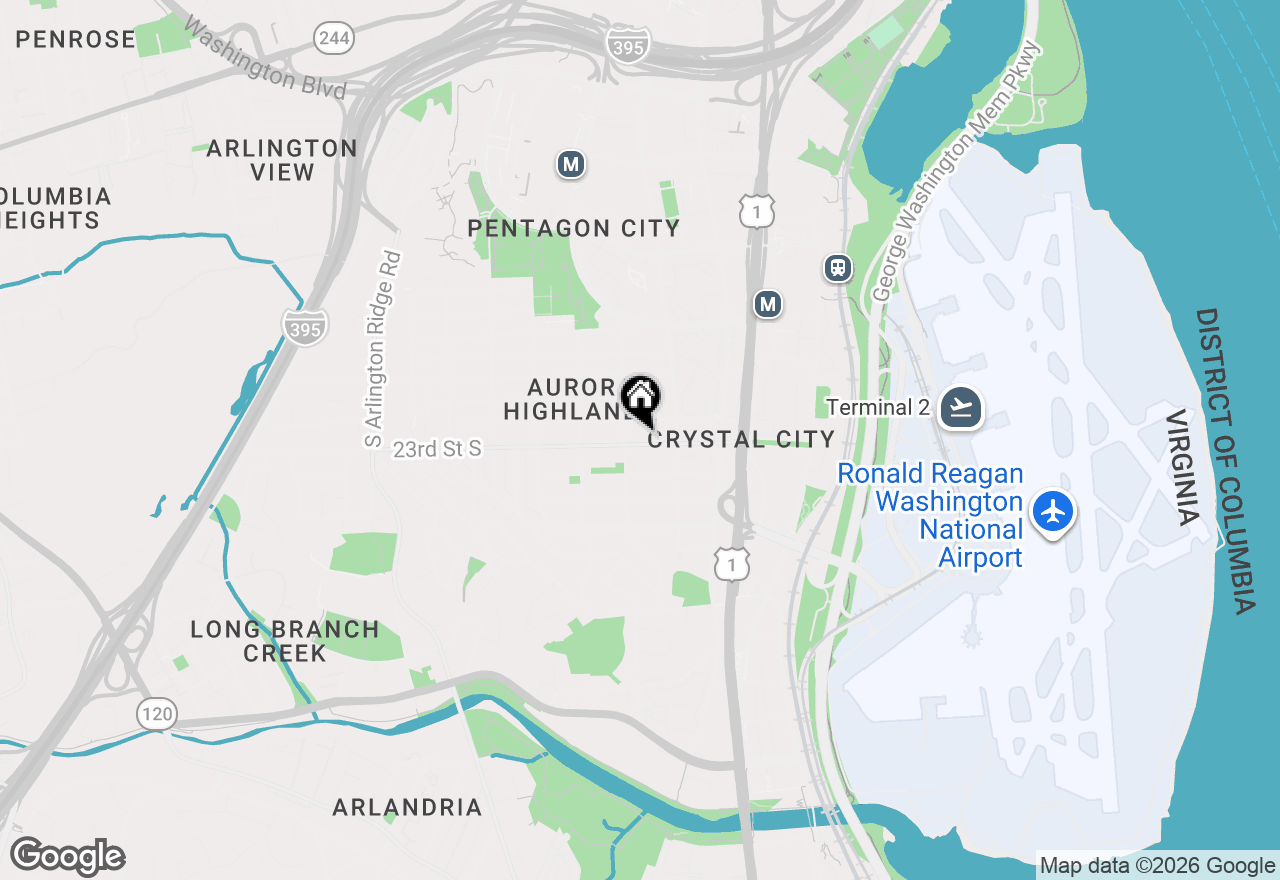 Map of 635 23rd Street S, Arlington, VA 22202