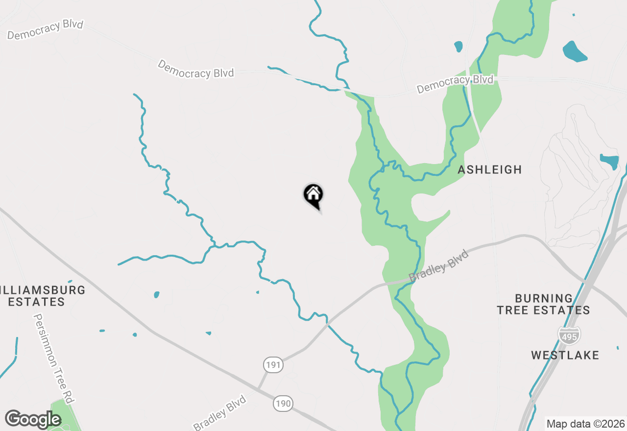 Map of 9612 Kentsdale Drive, Potomac, MD 20854