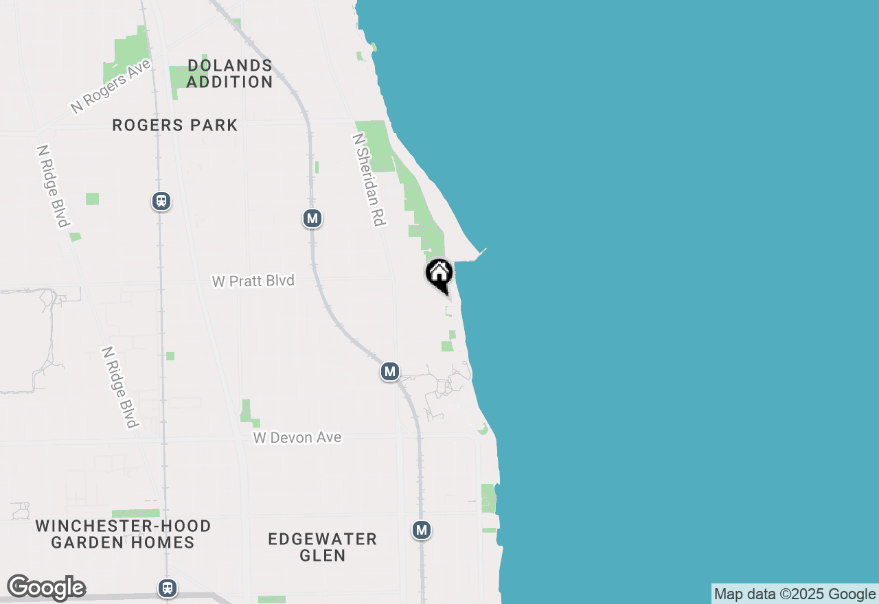 Map of 1053 W Columbia Avenue #3, Chicago, IL 60626