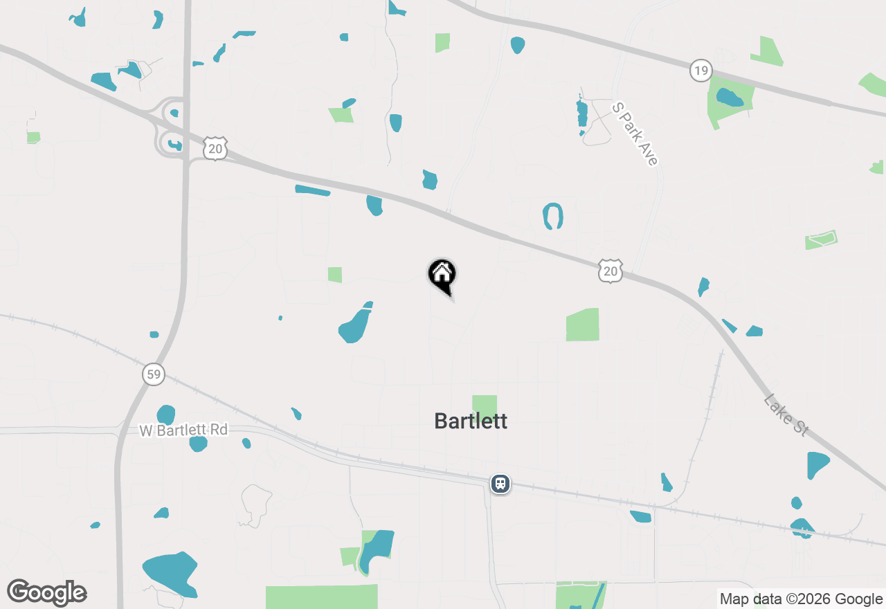 Map of 325 Bryce Court, Bartlett, IL 60103