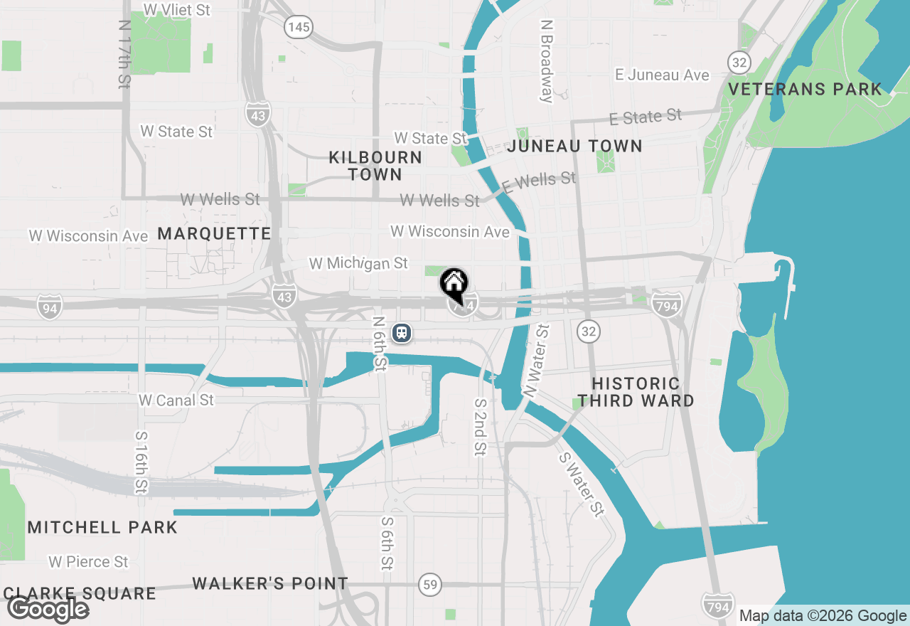 Map of 418 N 3rd St #450, Milwaukee, WI 53203