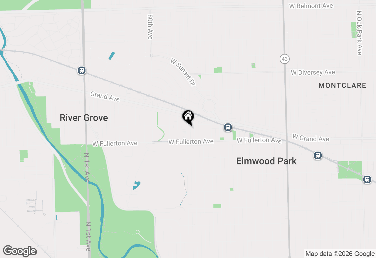 Map of 2437 N 78th Avenue, Elmwood Park, IL 60707