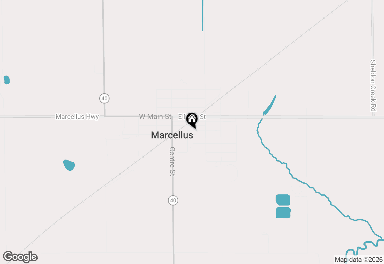 Map of 227 E Arbor Street, Marcellus, MI 49067