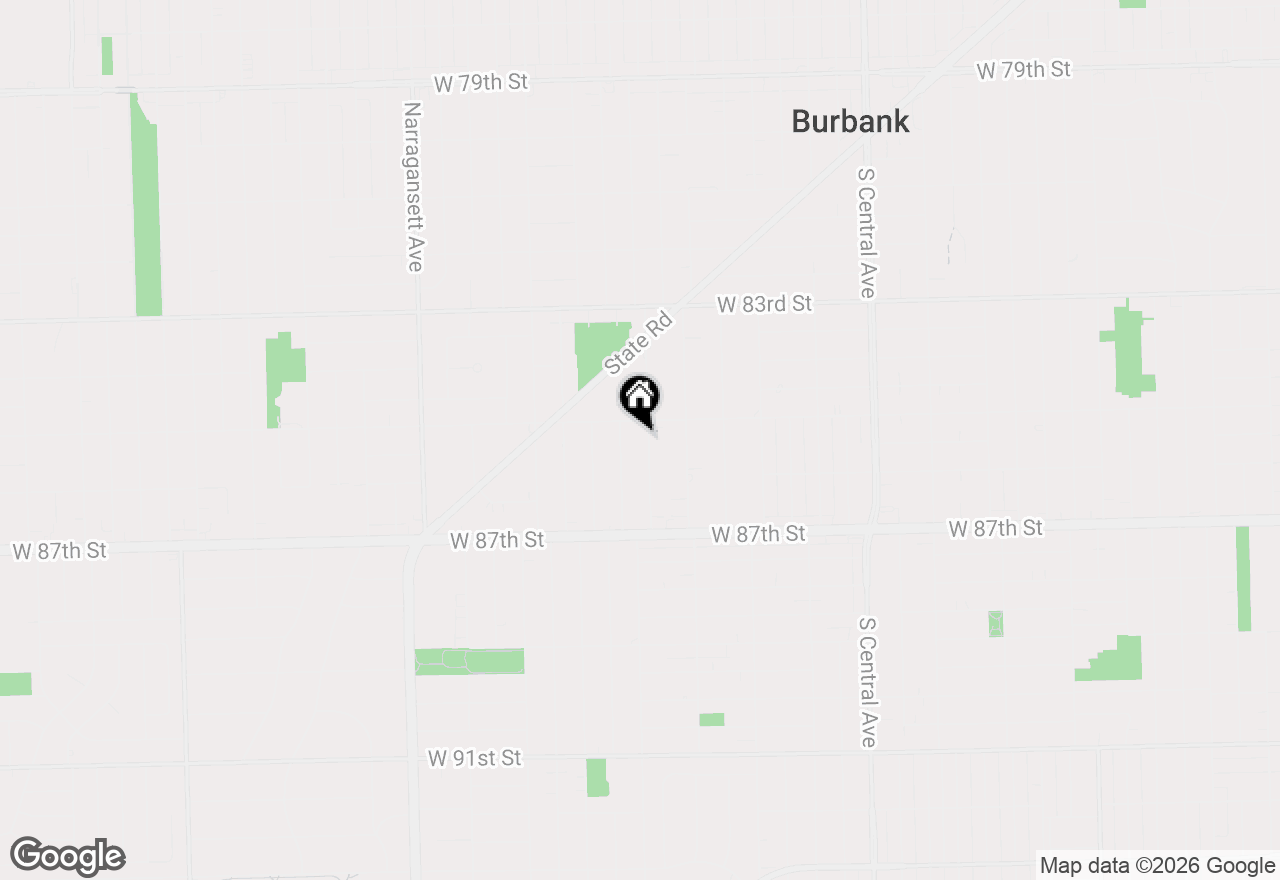 Map of 8516 Austin Avenue, Burbank, IL 60459