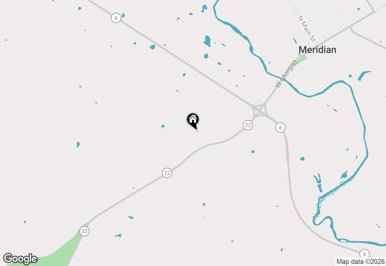 Map of 190 County Road 2100, Meridian, TX 76665