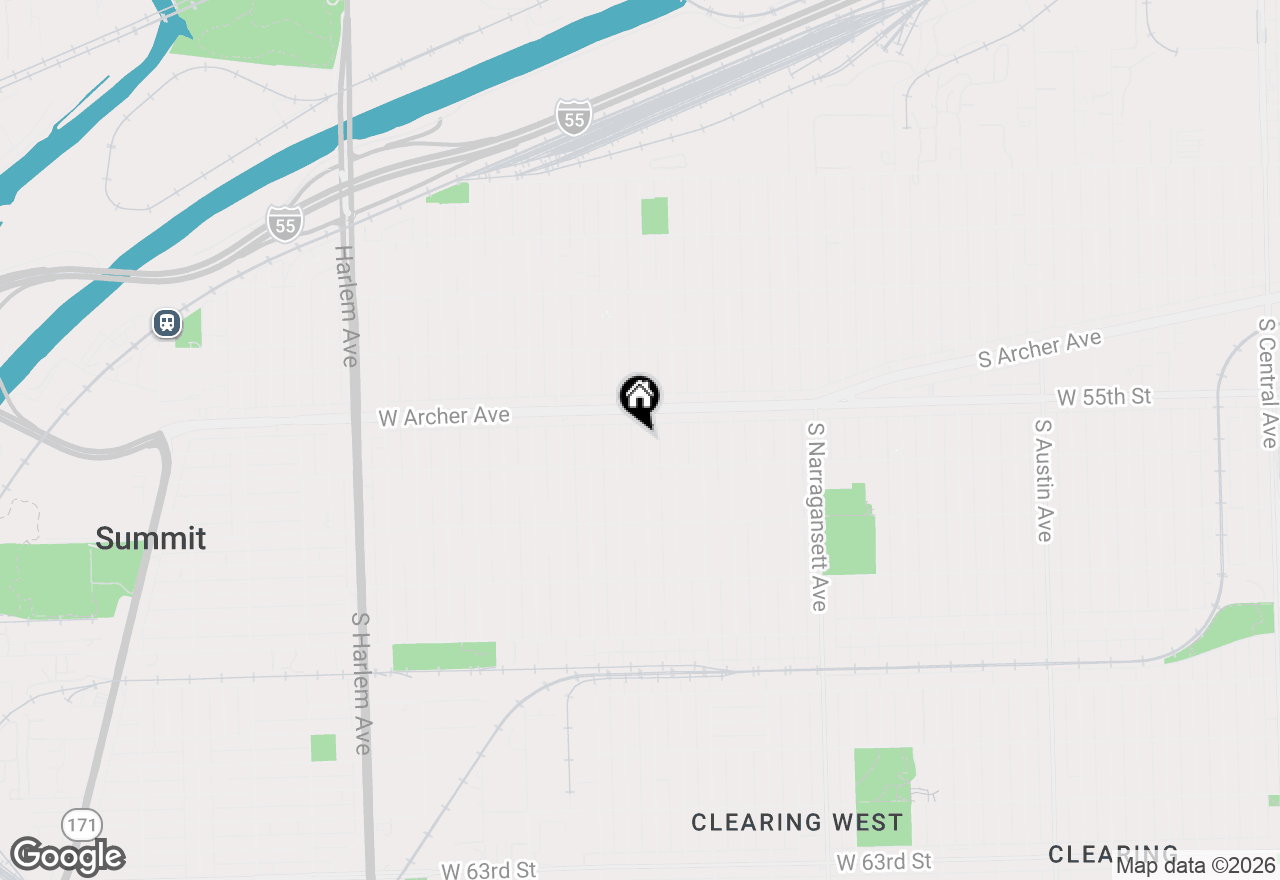 Map of (Address confidential), Chicago, Illinois 60638