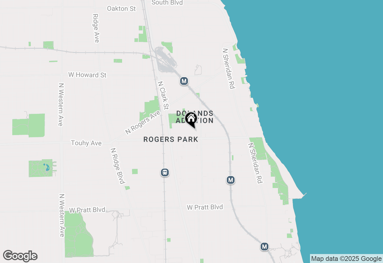 Map of 1633 W Chase Avenue #3L, Chicago, IL 60626