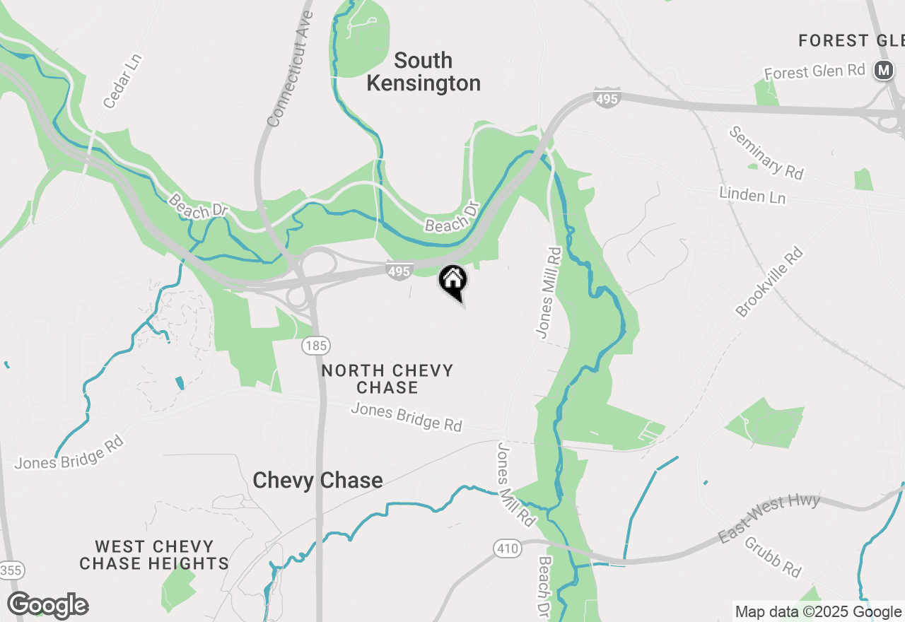Map of 6 Spring Hill Court, Chevy Chase, MD 20815