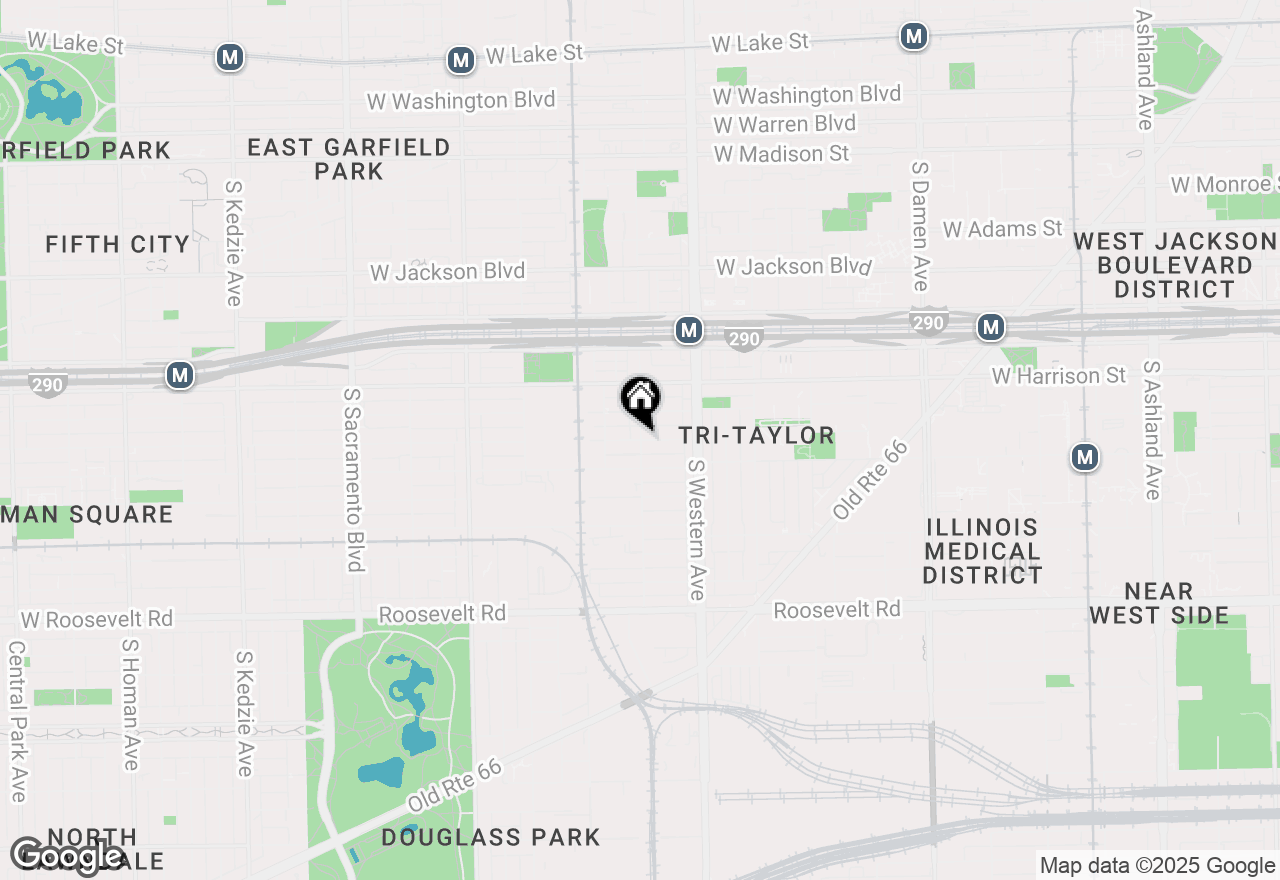 Map of 2501 W Lexington Street, Chicago, IL 60612