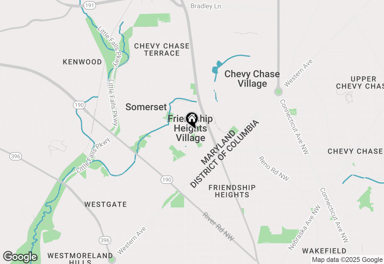 Map of 5500 Friendship Boulevard #819N, Chevy Chase, MD 20815