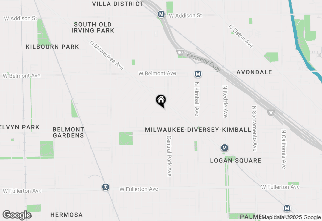 Map of 3633 W Oakdale Avenue, Chicago, IL 60618