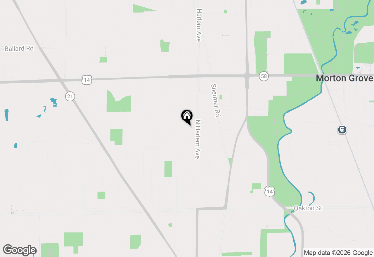 Map of 7245 W Lee Street, Niles, IL 60714