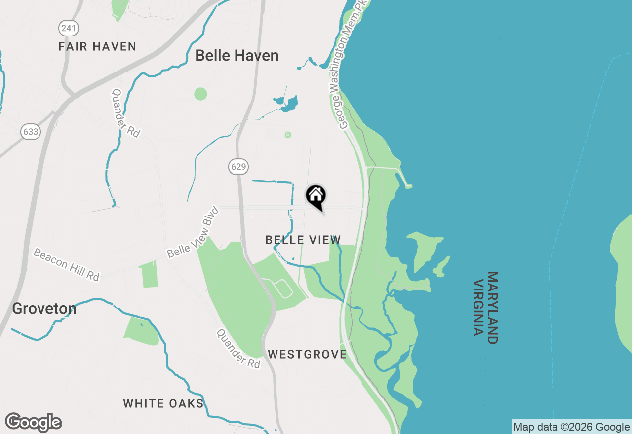 Map of 6608 E Wakefield Drive #J-1, Alexandria, VA 22307