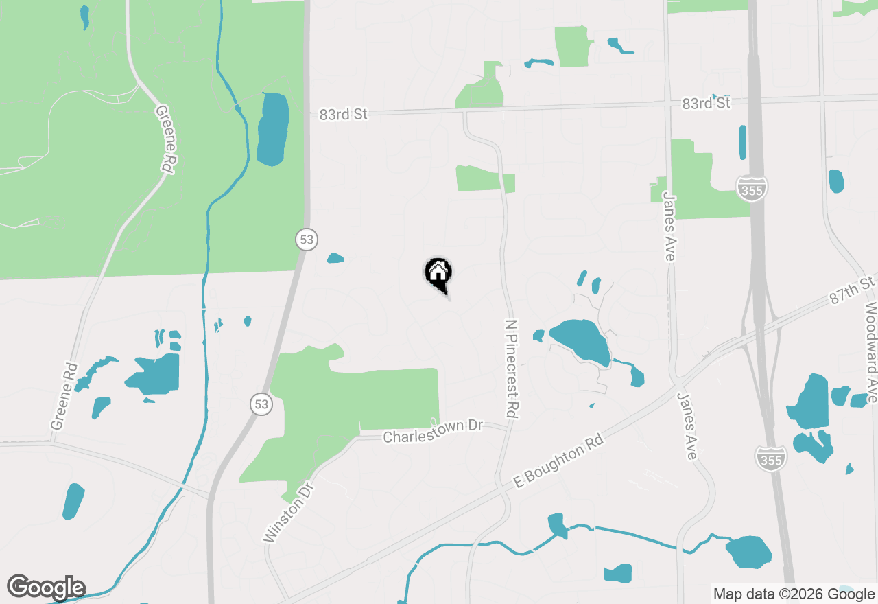 Map of 417 Cambridge Way, Bolingbrook, IL 60440