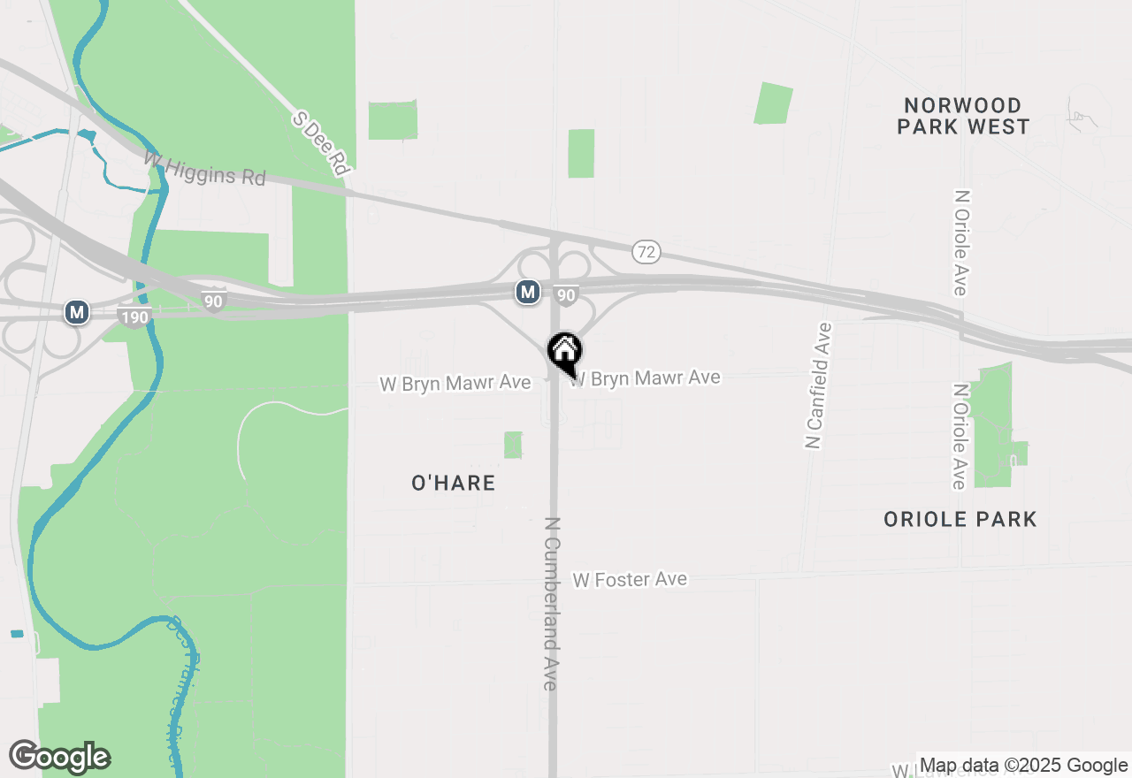 Map of 5555 N Cumberland Avenue #901, Chicago, IL 60656