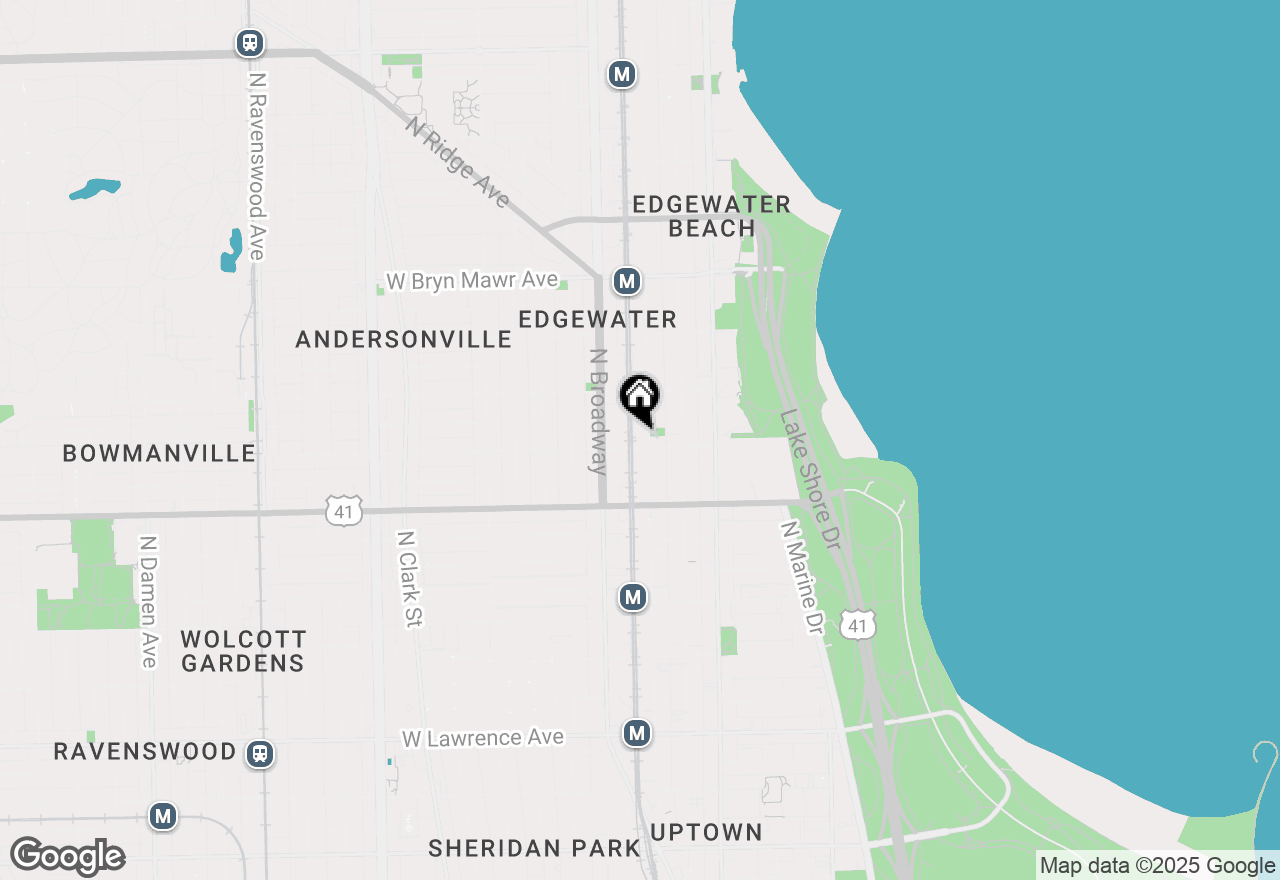 Map of 5306 N Winthrop Avenue #2N, Chicago, IL 60640