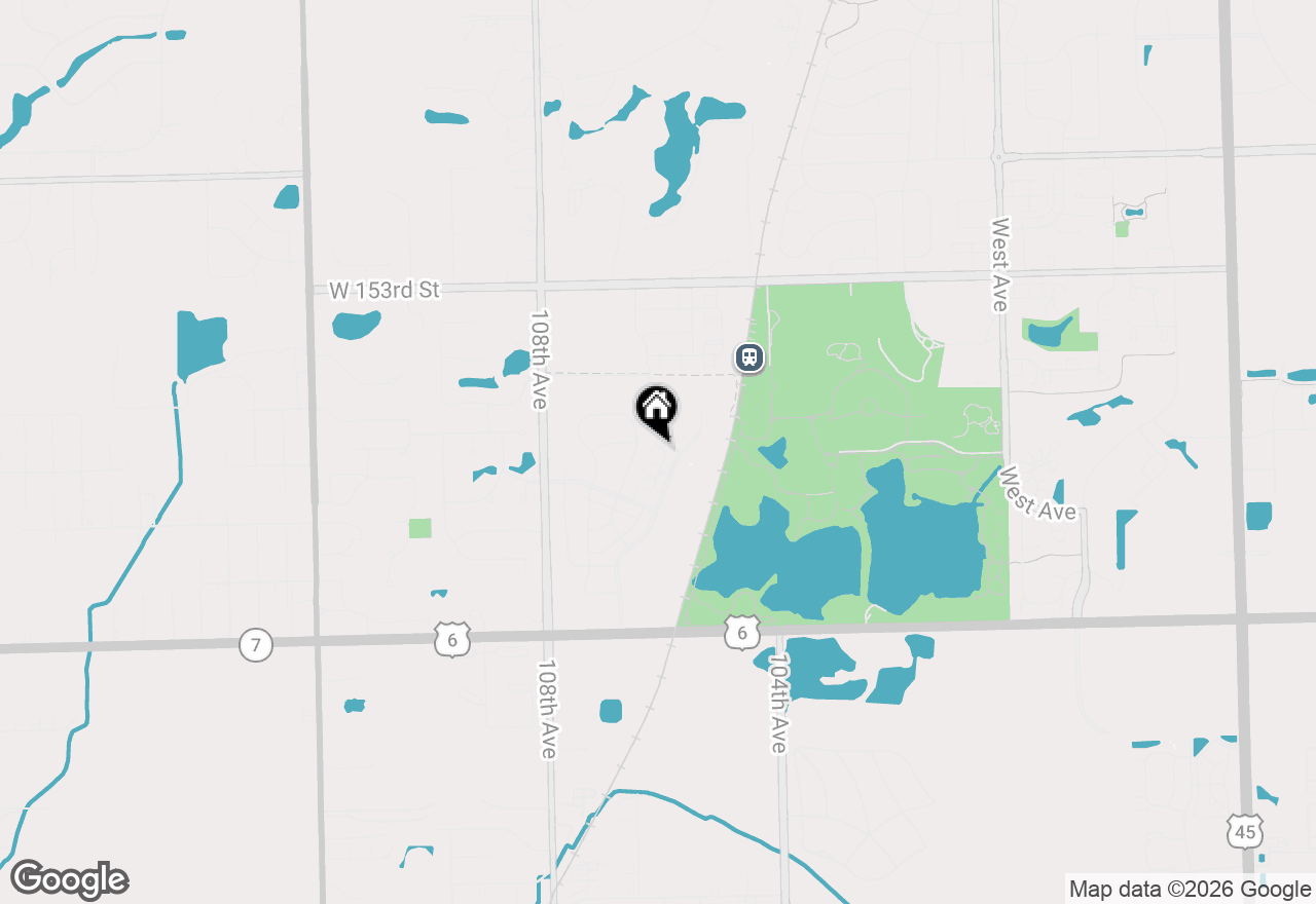 Map of 10607 Alice Mae Court, Orland Park, IL 60462