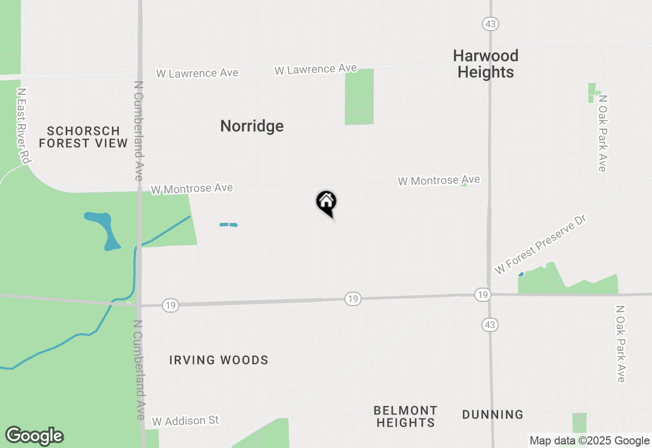 Map of 4236 N Ozark Avenue, Norridge, IL 60706