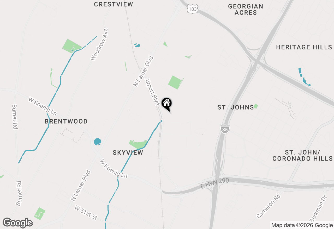 Map of 6626 Isabelle Dr, Austin, TX 78752