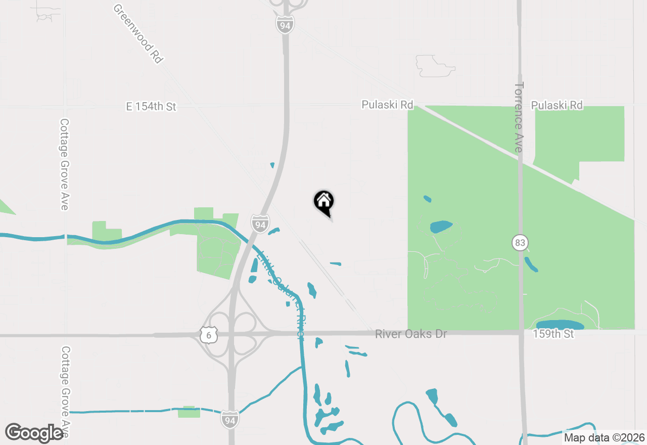 Map of 1725 E 158th Street, South Holland, IL 60473