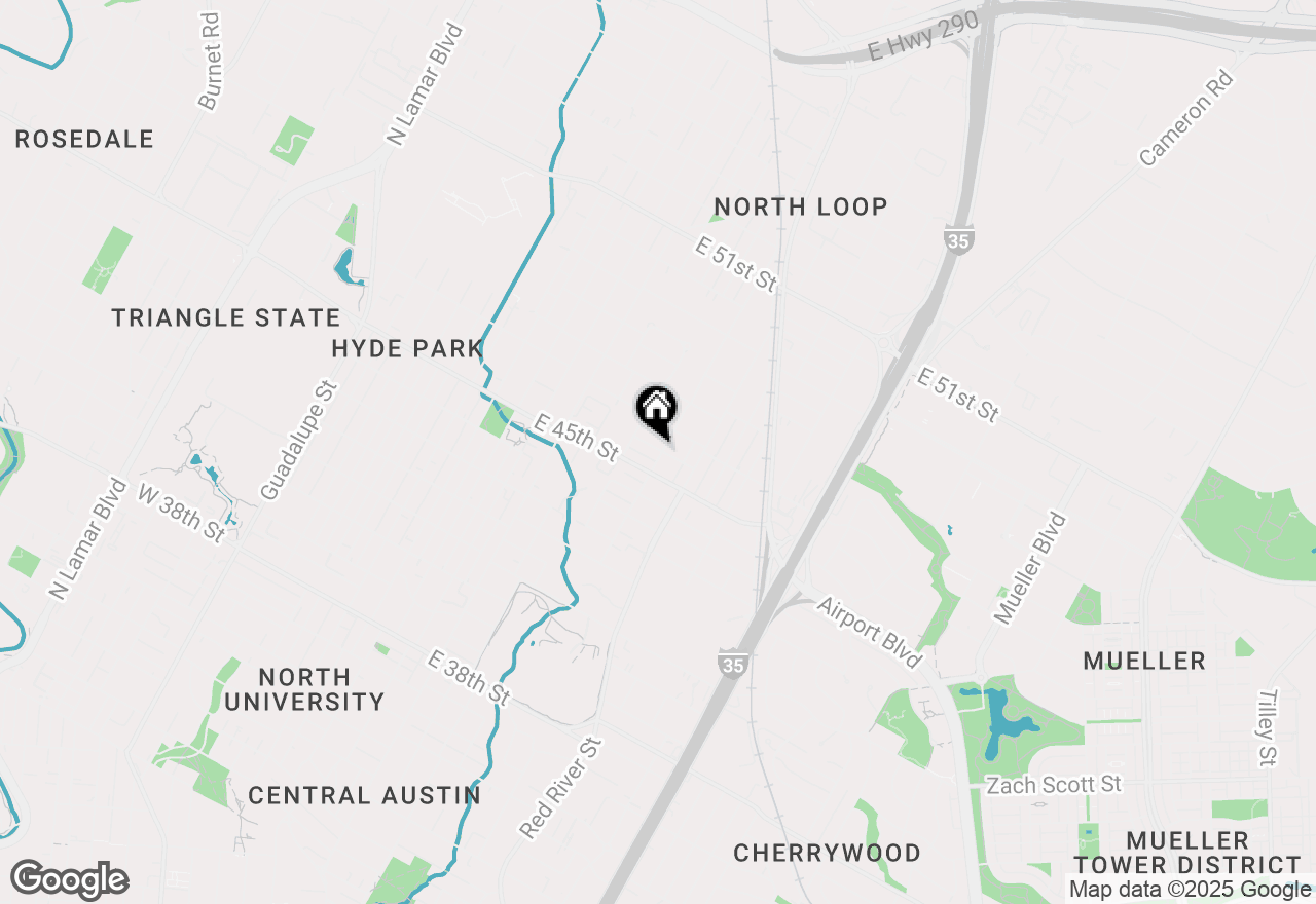 Map of 4510 Caswell Ave, Austin, TX 78751