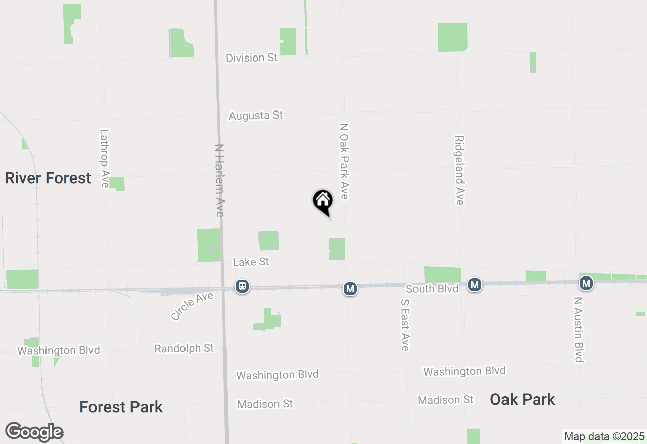 Map of 227 N Grove Avenue #1, Oak Park, IL 60302