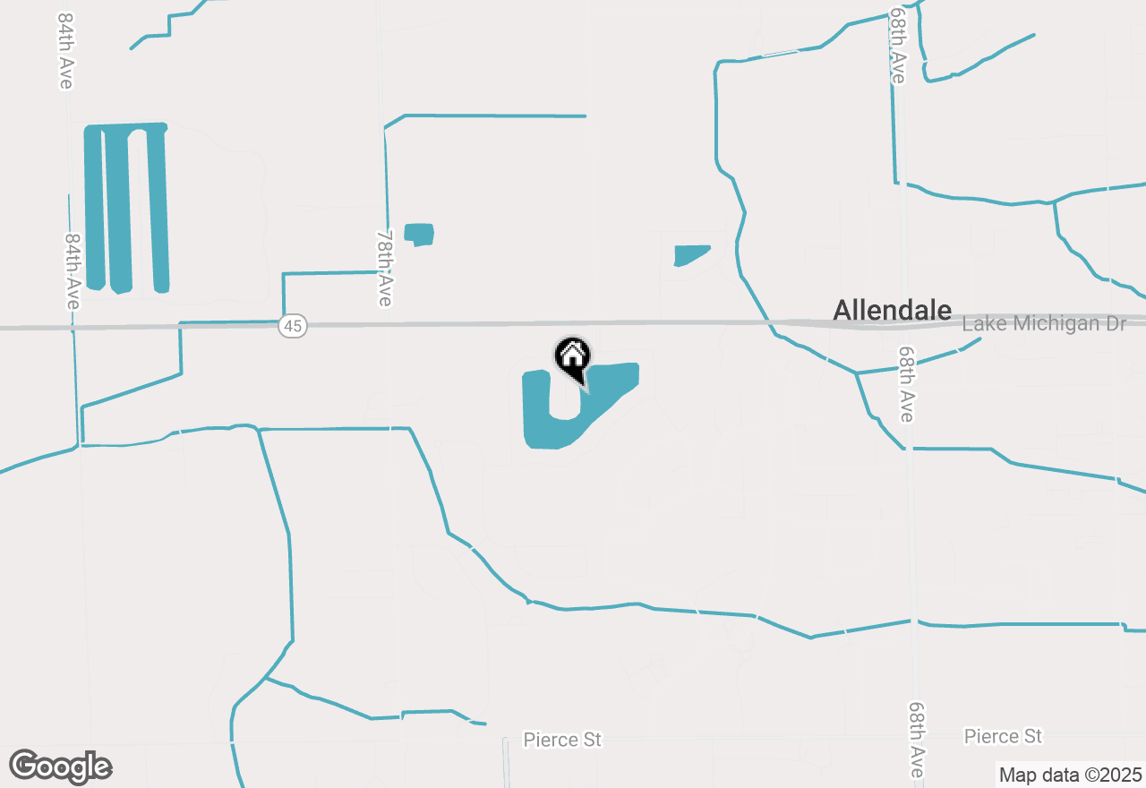 Map of 11064 Island Court, Allendale, MI 49401