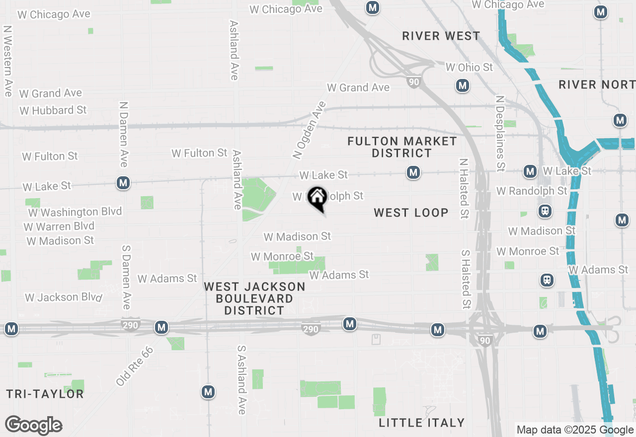 Map of 1301 W Washington Boulevard #305, Chicago, IL 60607
