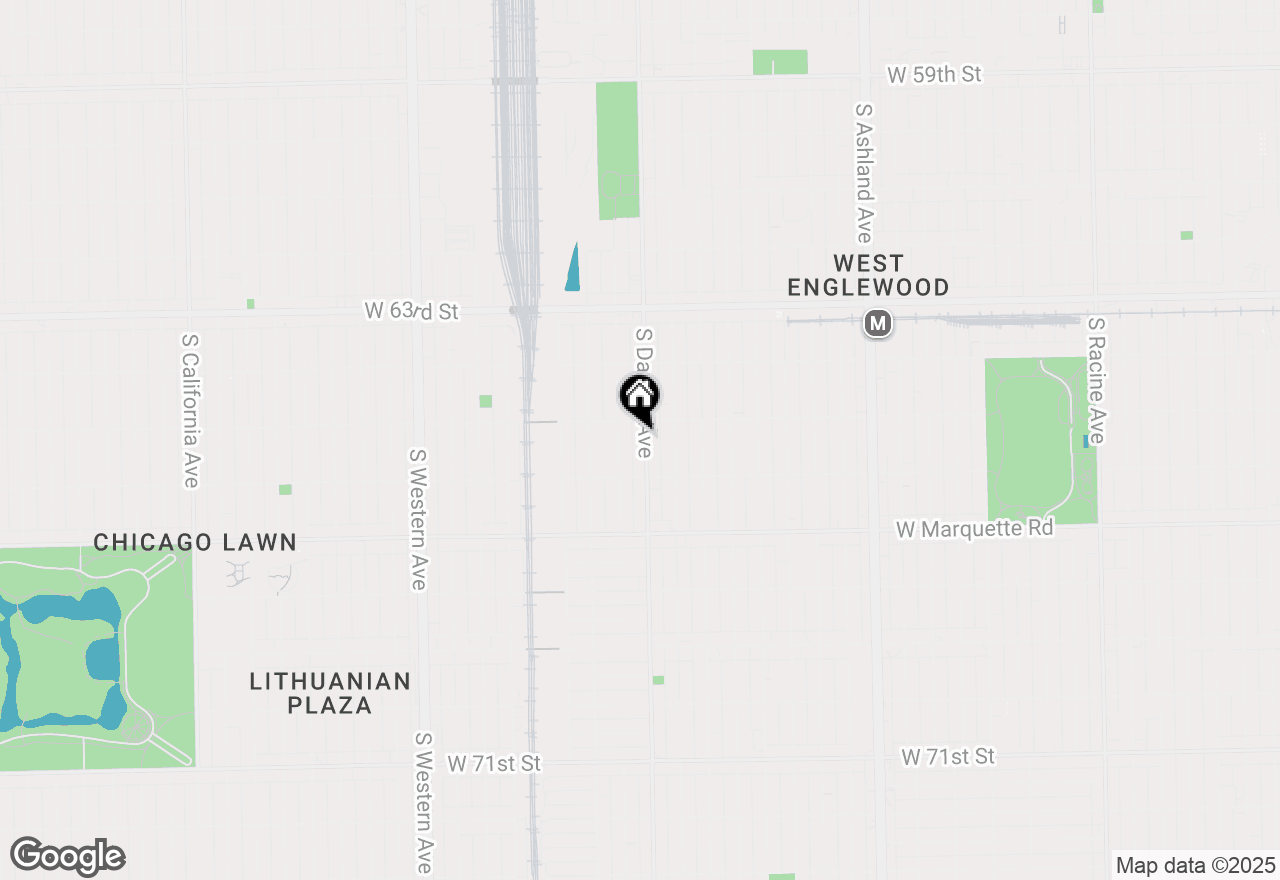 Map of 6518 S Damen Avenue, Chicago, IL 60636